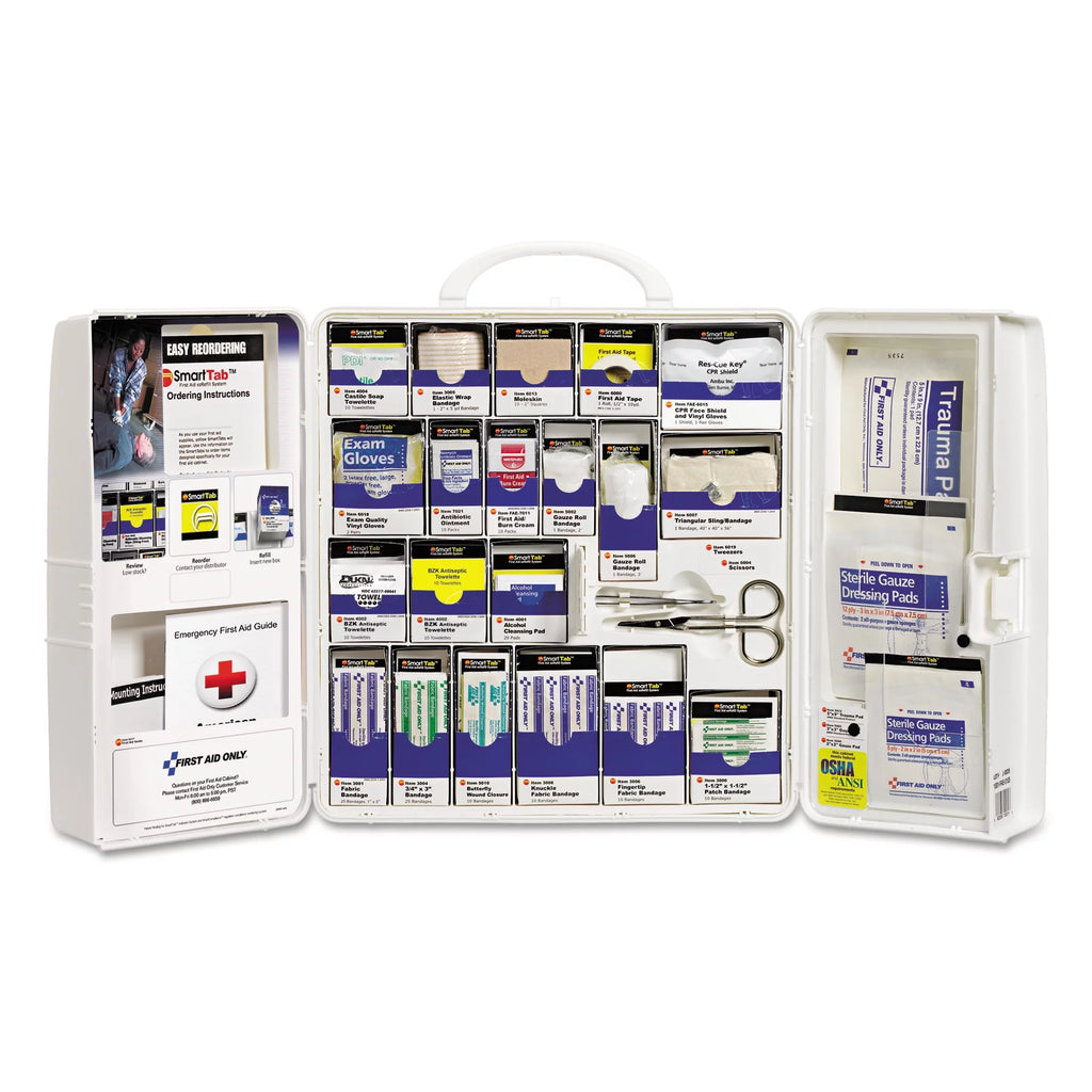 50 Person 206 Pc First Aid Cabinet O864