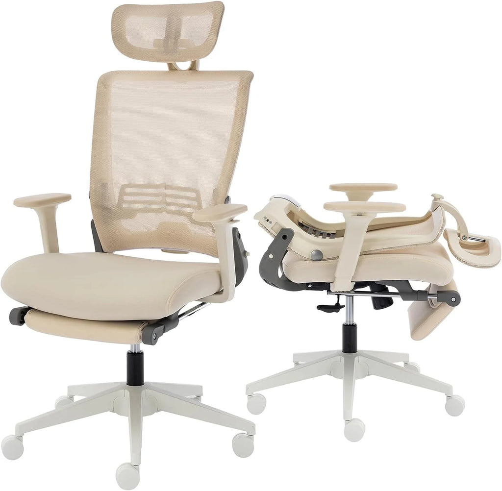 Foldable Ergonomic High Back Office Chair with Lumbar Support, Black S160