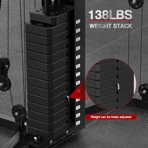 Home Gym System Workout Station with 138LB Weight Stack R820010