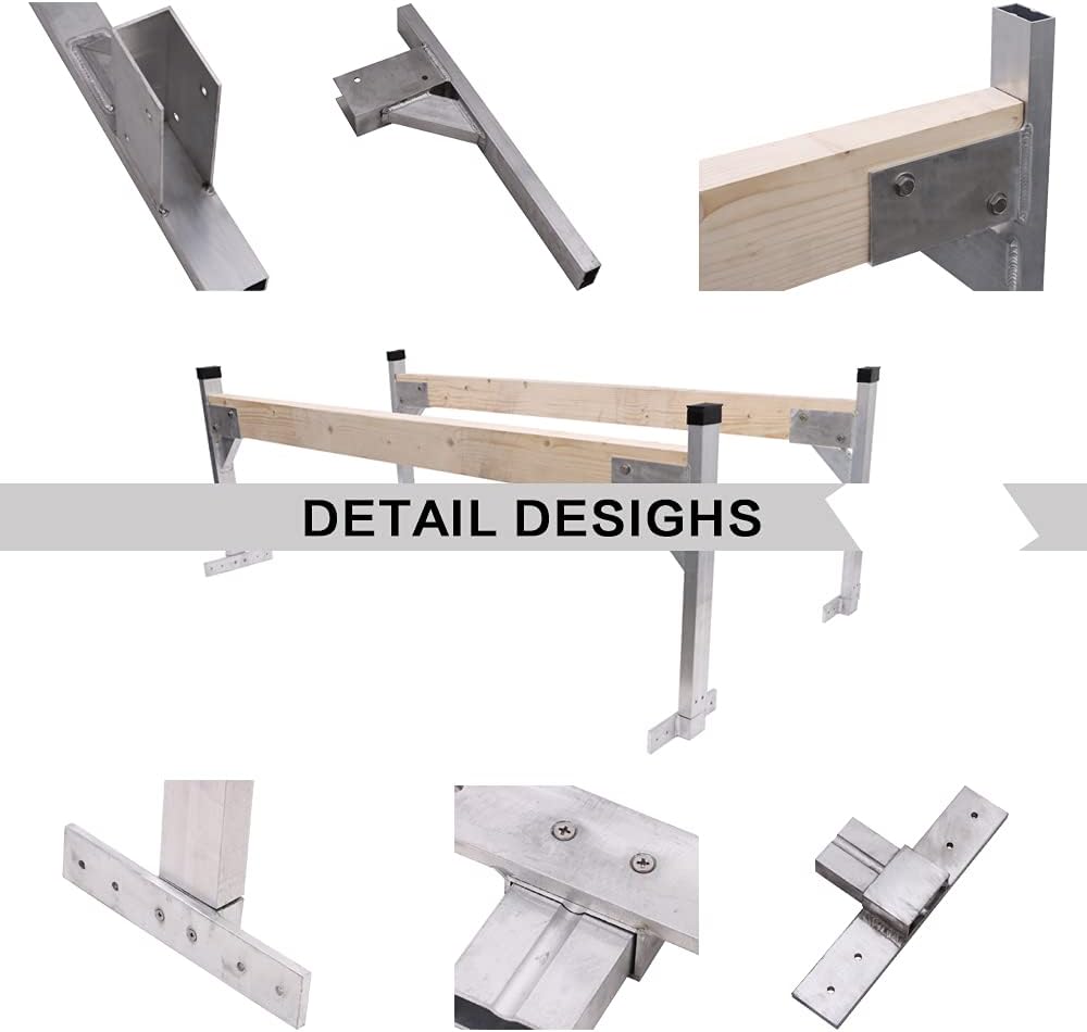 Adjustable Aluminum Roof Ladder Rack Bracket Kit B9203