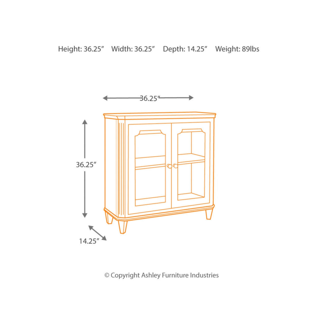 Antique Teal Door Accent Cabinet O775127