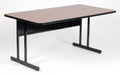 Walnut Keyboard Height Work Station A4748
