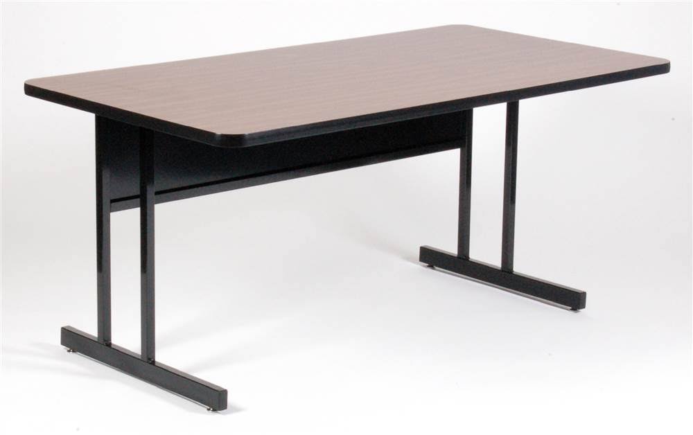 Walnut Keyboard Height Work Station A4748