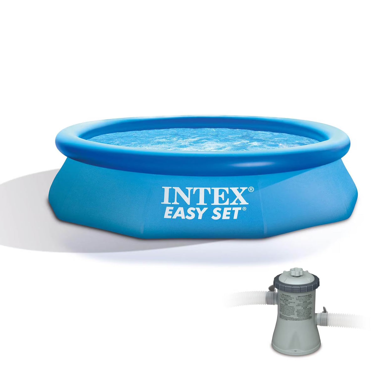 10ft x 30in Above Ground Inflatable Family Swimming Pool with Pump G223
