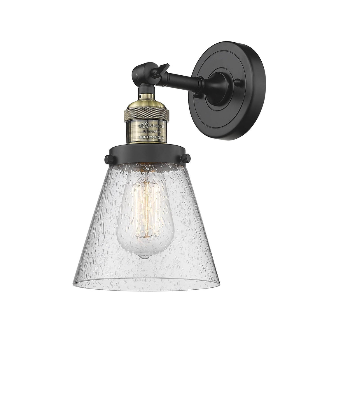 Small Cone 1 Light Sconce LED (Antique Brass) F99749