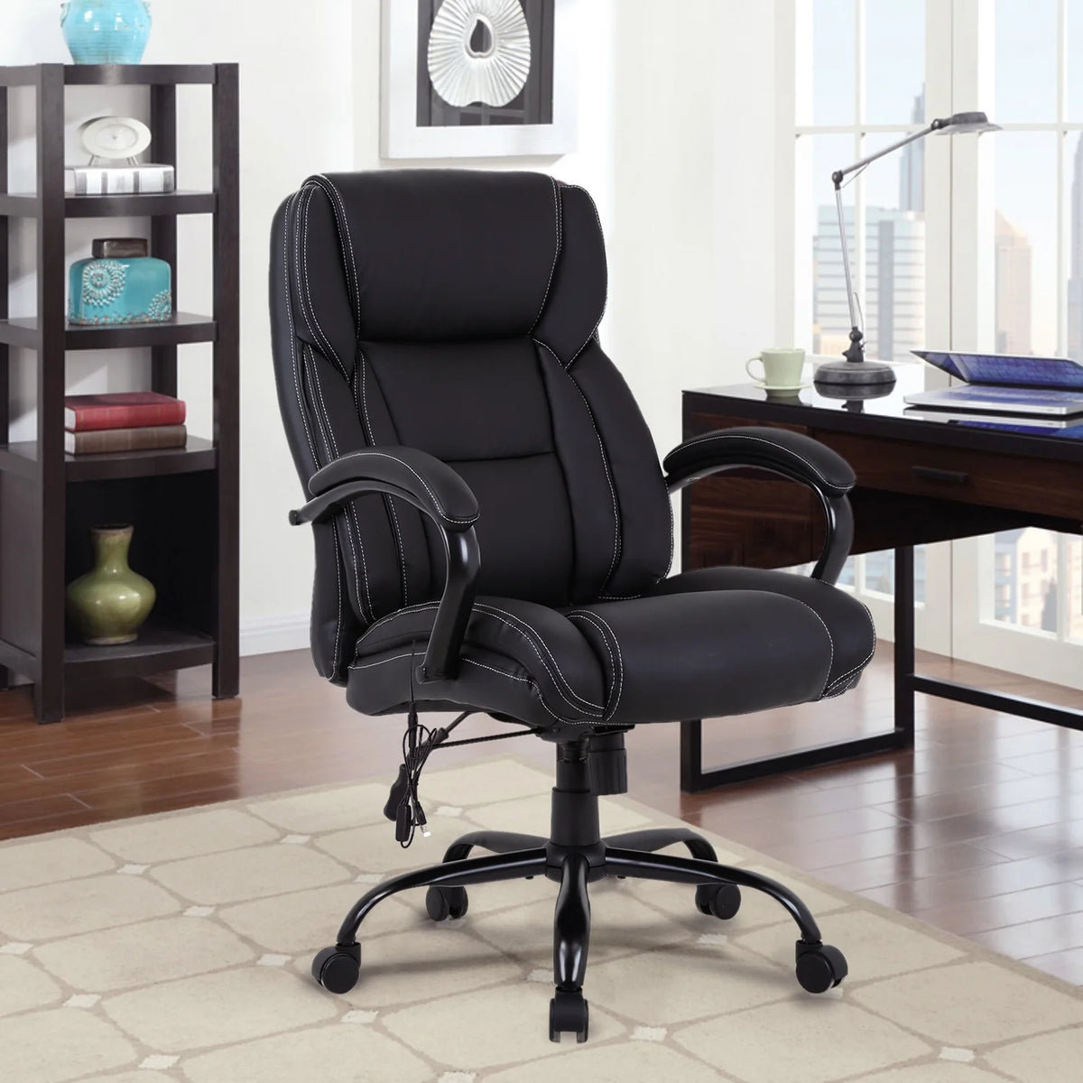 Black High Back PU Leather Executive Office Chair D59085