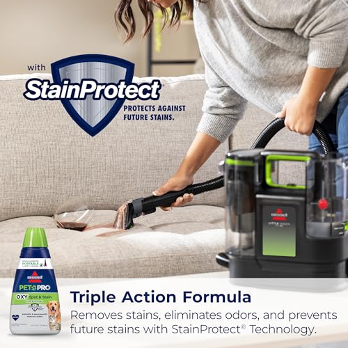 Portable Carpet and Upholstery Deep Cleaner with Self-Cleaning Tough Stain Tool and Pet Hair Removal Tool A83599