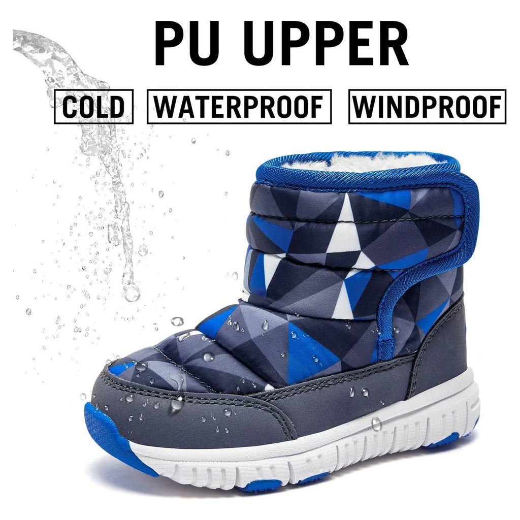 Waterproof Slip Resistant Toddler Snow Boots Q858112