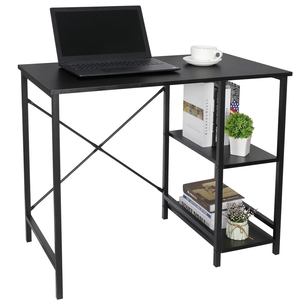 36" Computer Desk with 2 Tier Shelf F8198