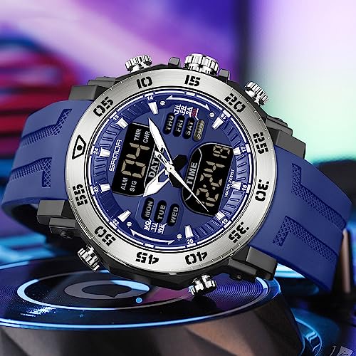 Men's Stainless Steel Digital Watch H418