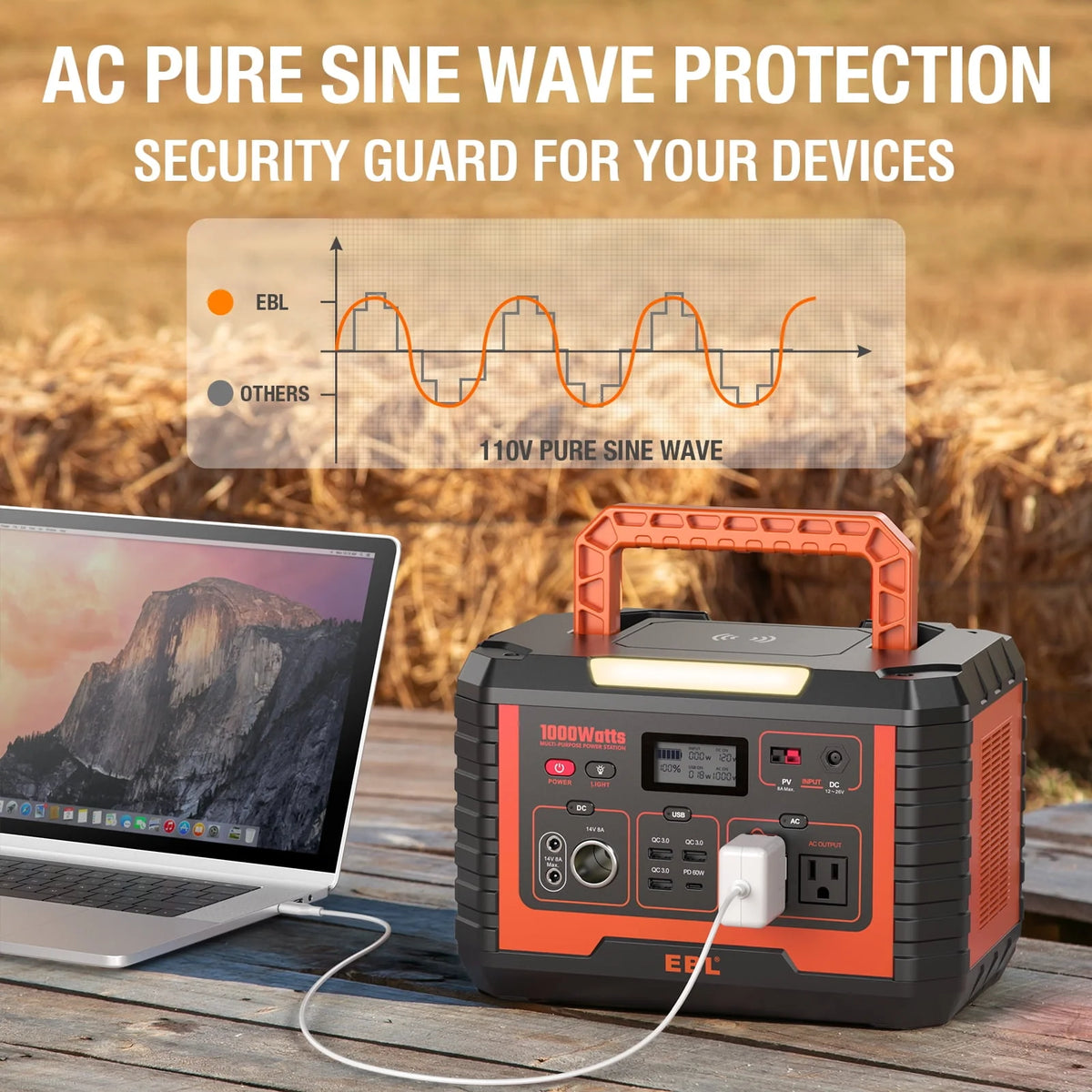 1000W Portable Solar Power Station B9065