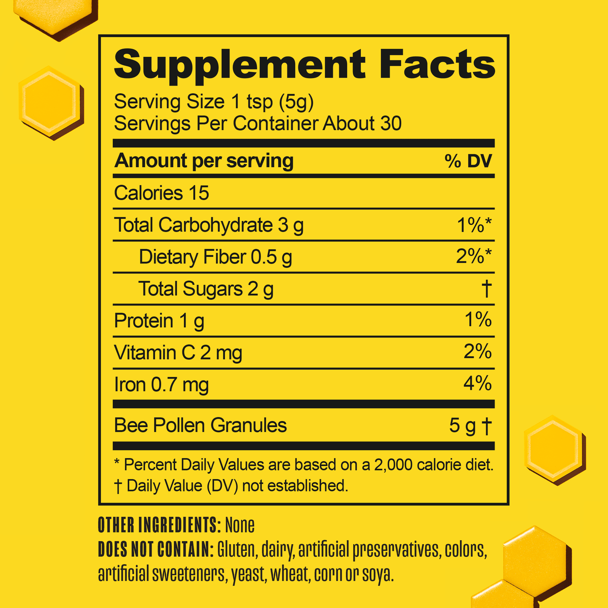 Bee Pollen Granules 5.2 oz P1102