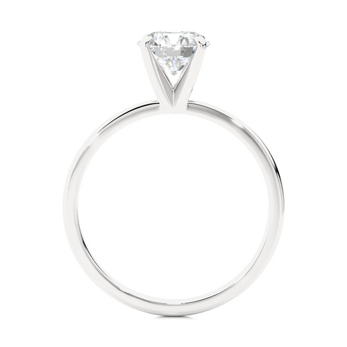 14k White Gold Solitaire Engagement Ring C547