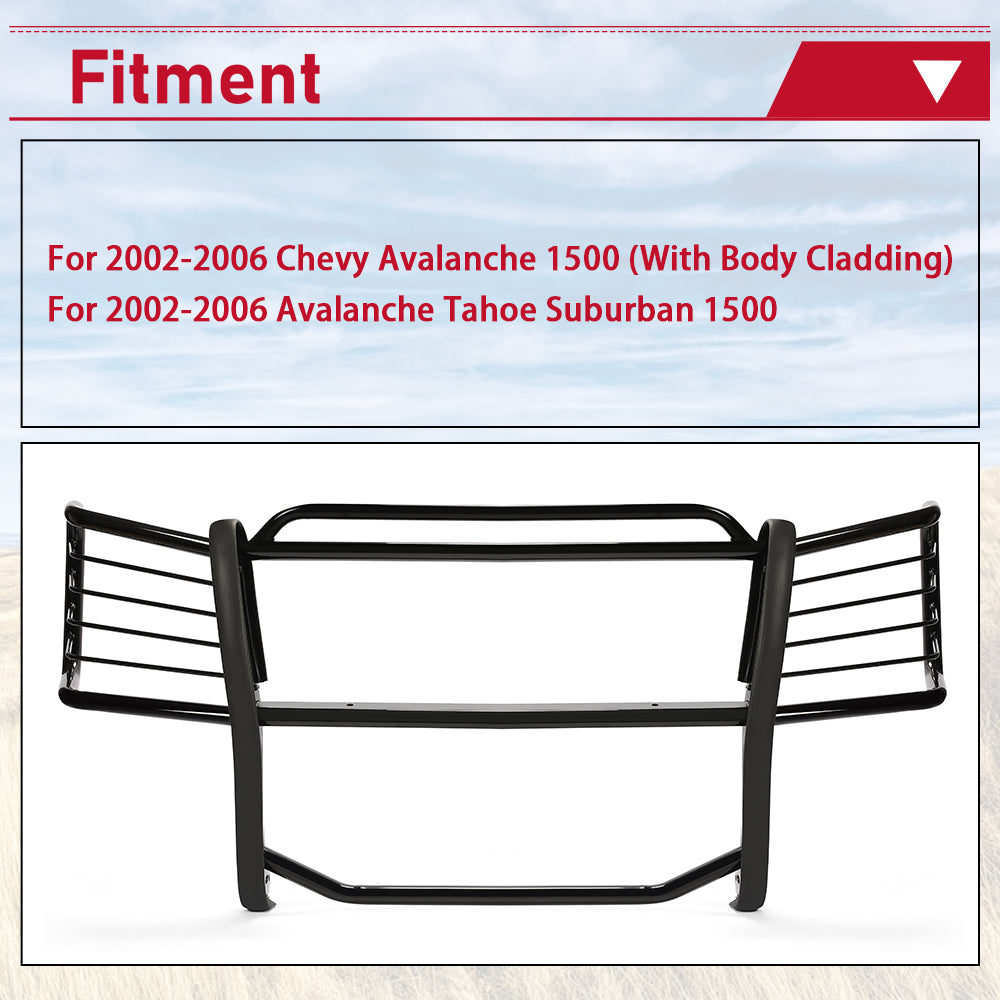 Front Bumper Brush Grill Guard for Chevy Avalanche Tahoe Suburban 1500 F34693