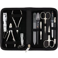 Manicure Pedicure Kit Set with Genuine Leather Case D1490