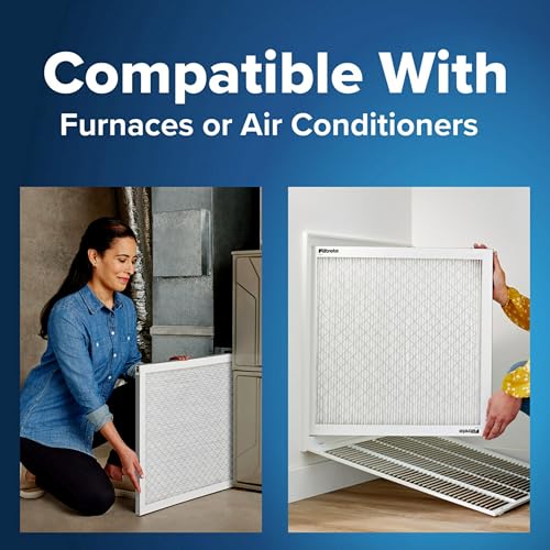 16x25x1 Pleated Electrostatic Air Filter, MERV 5, 6-Pack C973