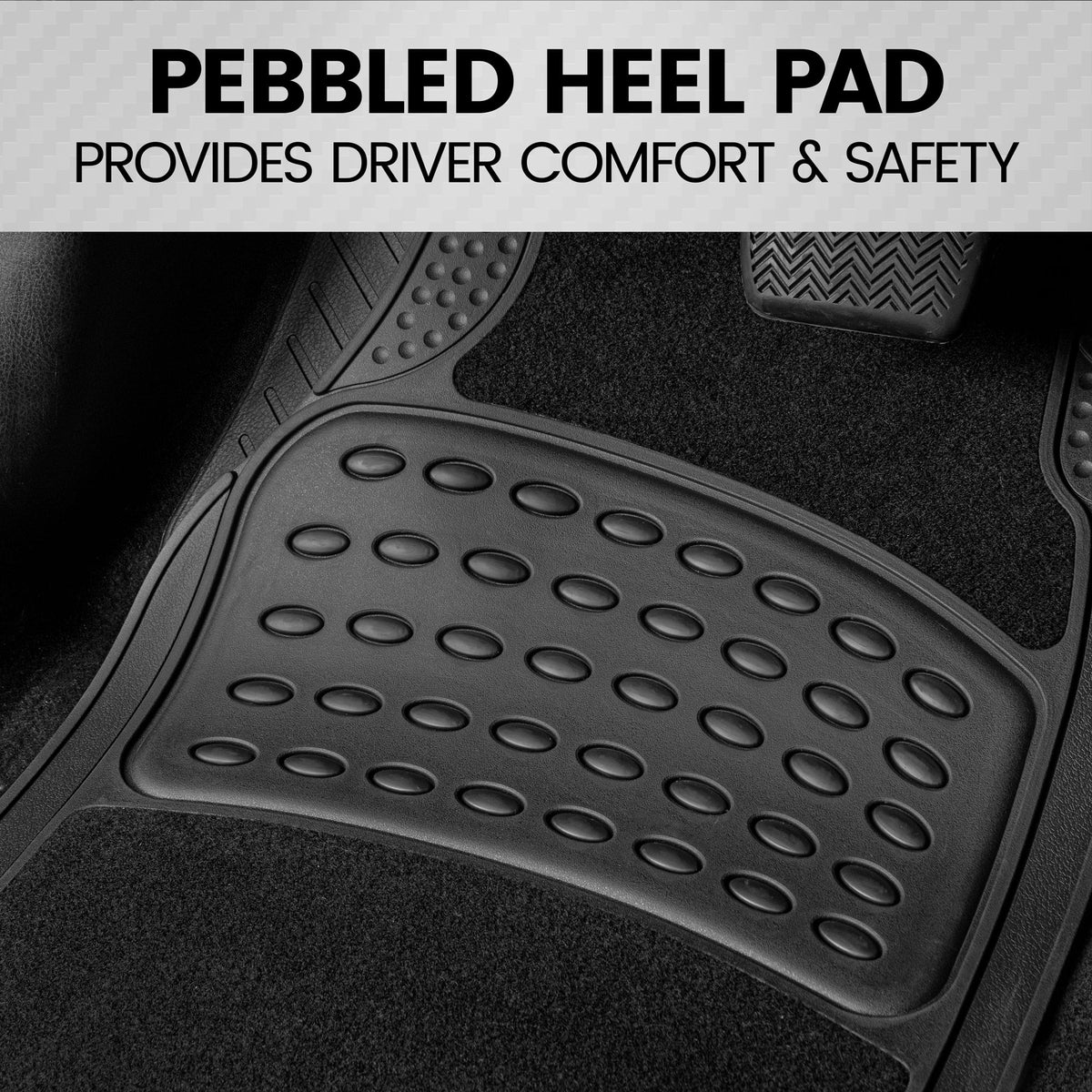 Universal Rubber & Carpet Floor Mats Set D415399