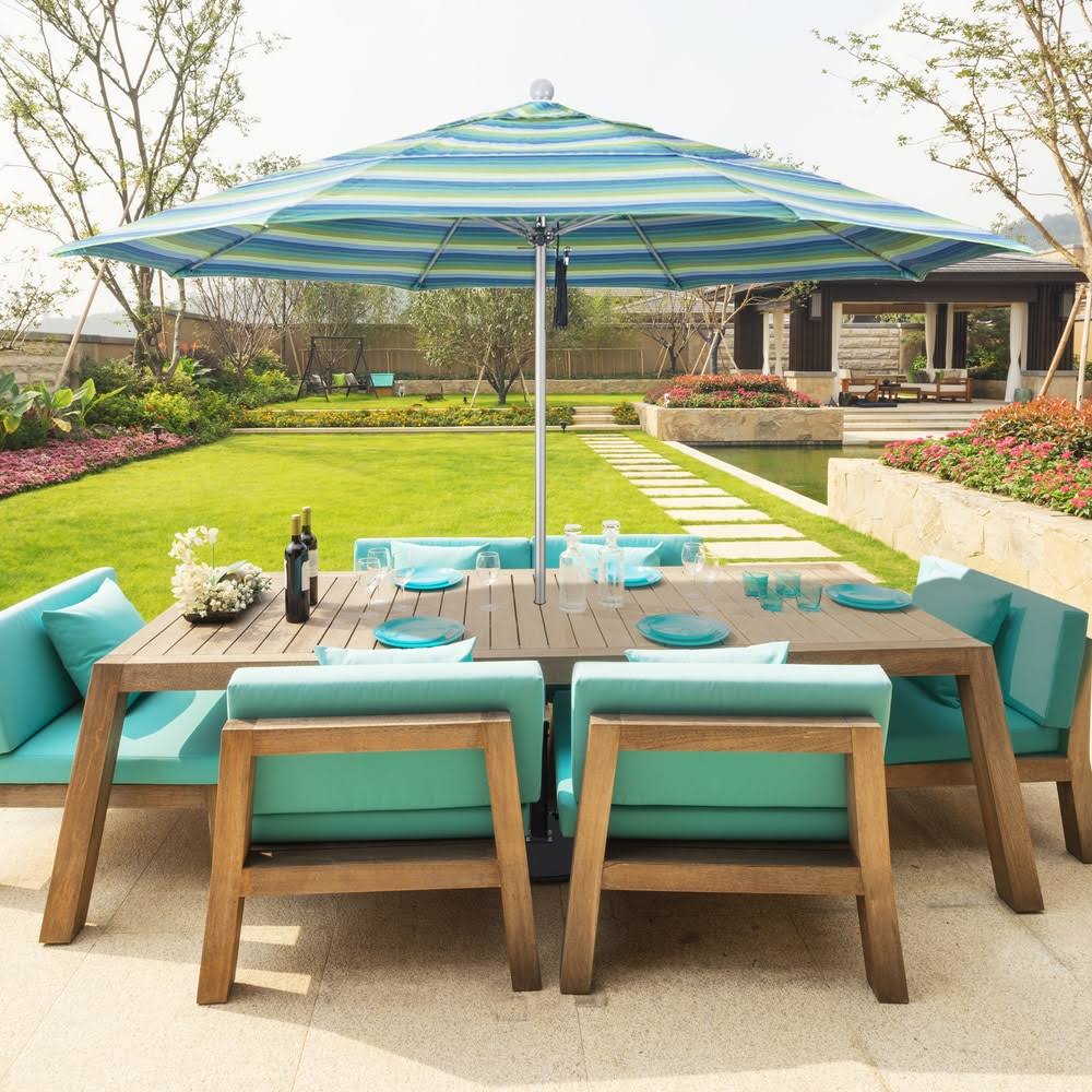 Blue Market Umbrella Q766