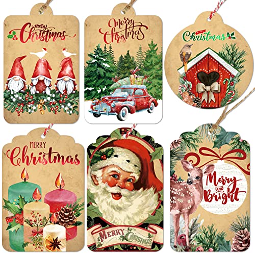 60 Count Christmas Gift Tags with String Z69368