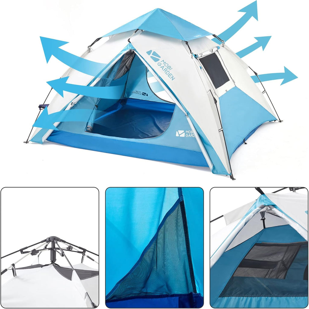 4 Person Waterproof Pop Up Camping Tent V132879