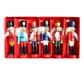Wooden Nutcracker Puppet Doll Toys, 6 Pieces R704202