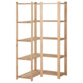 5-Tier Solid Wood Pine Corner Rack F1602