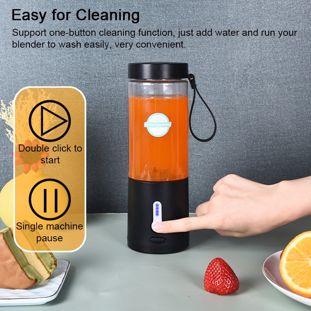 Portable Rechargeable USB Blender 530ml 6 Blades Y958