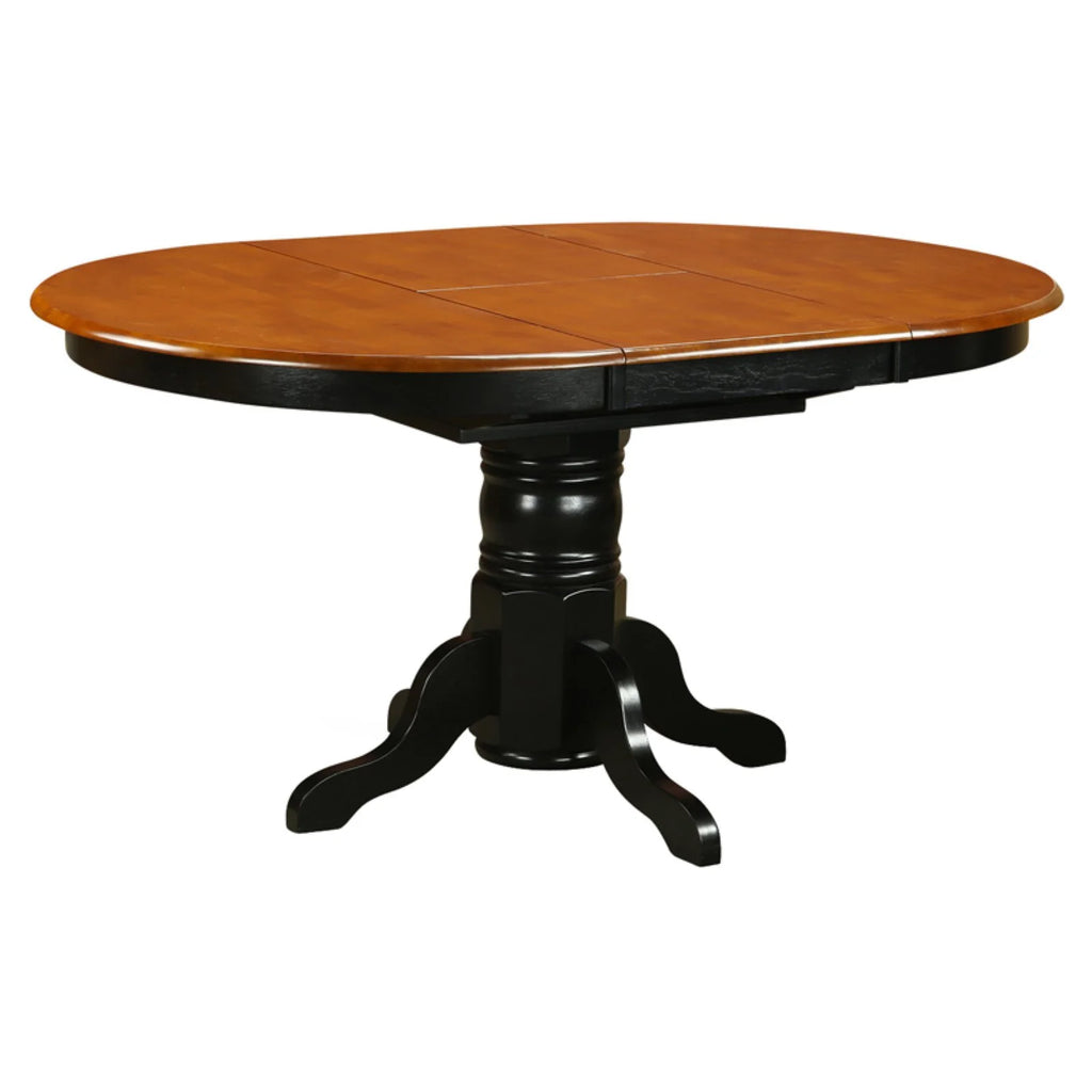 Oval Pedestal Dining Table with Butterfly Leaf M245624