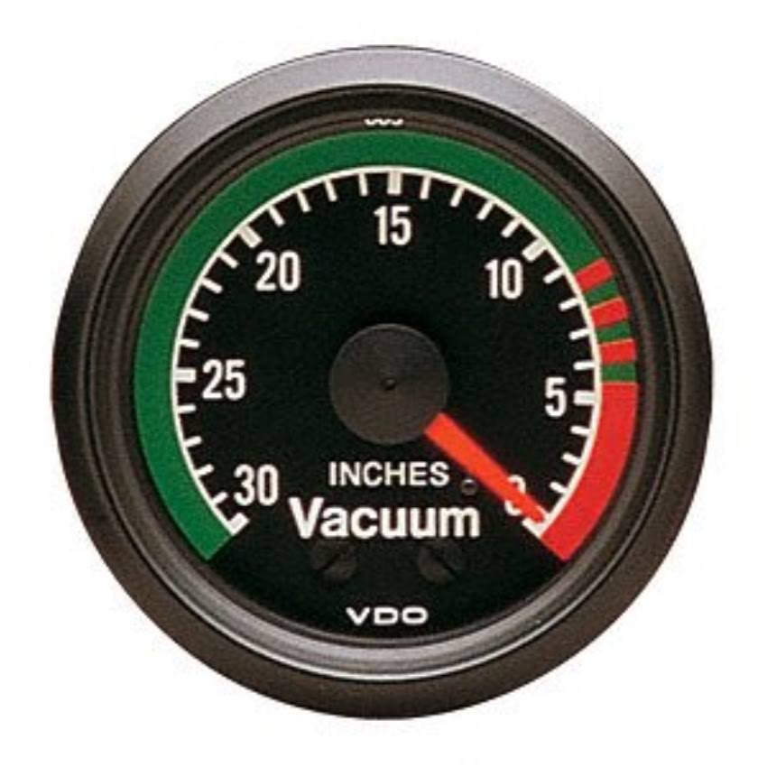 Cockpit Style Mechanical Vacuum Gauge 2 1/16 Diameter M32936