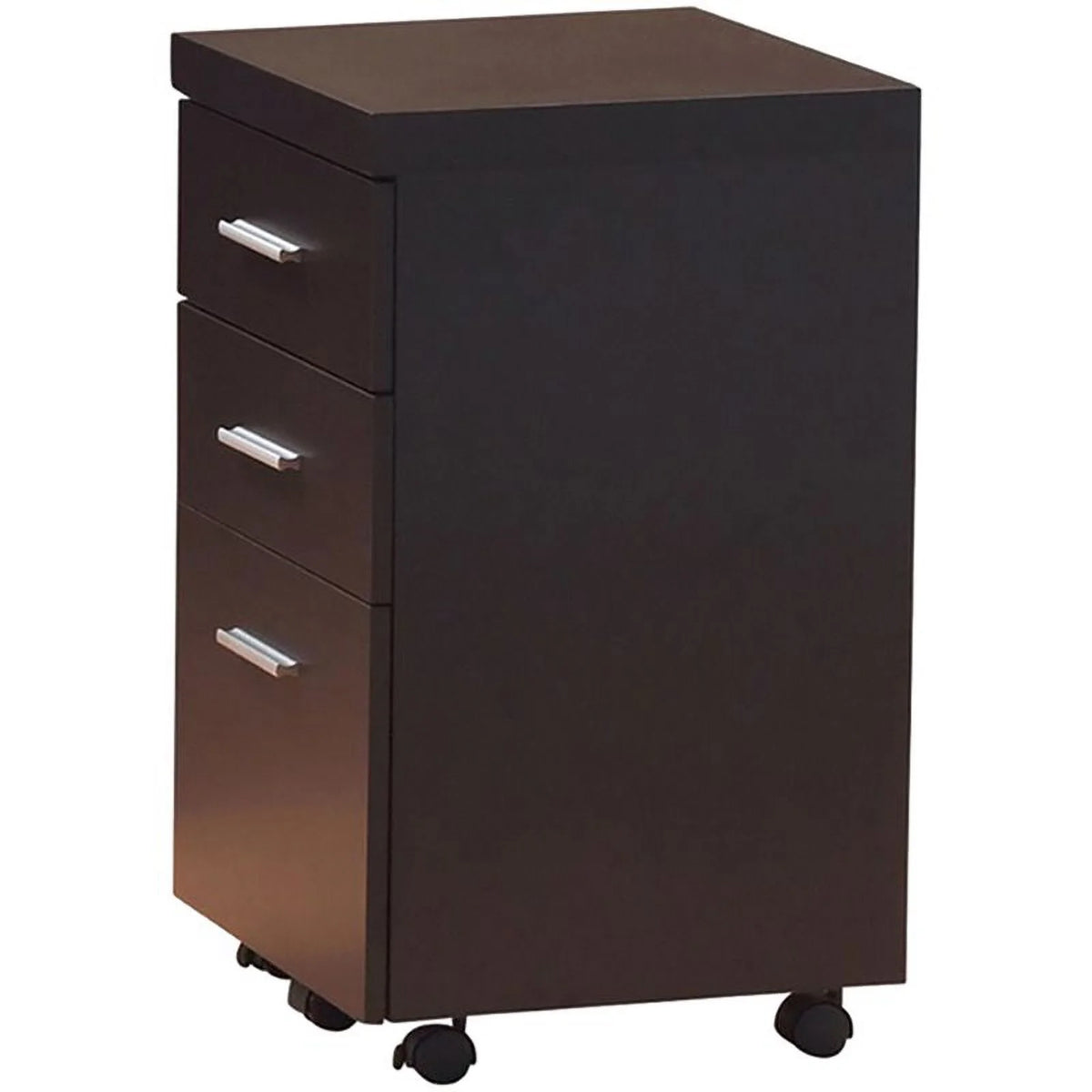 4-Piece Desk Bookcase Office Chair and Mobile File Cabinet Set R18378
