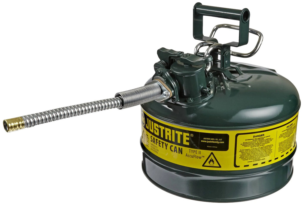 Green Type II Safety Can, 2.5 Gallon K5535