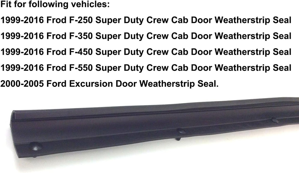 Set of 4 Front & Rear Door Window Trim Seal Rubber Weatherstrip Kit K620791