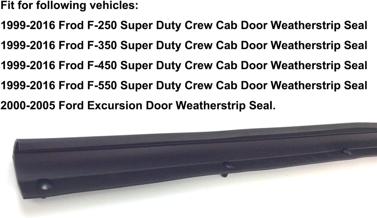 Set of 4 Front & Rear Door Window Trim Seal Rubber Weatherstrip Kit K620791