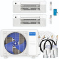 27,000 BTU 2 Zone Ceiling Cassette Ductless Air Conditioner and Heat Pump I1478