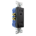 Duplex Decorator Receptacle Outlet, 15-Amp, 120-Volt, Black, 96-Pack J370