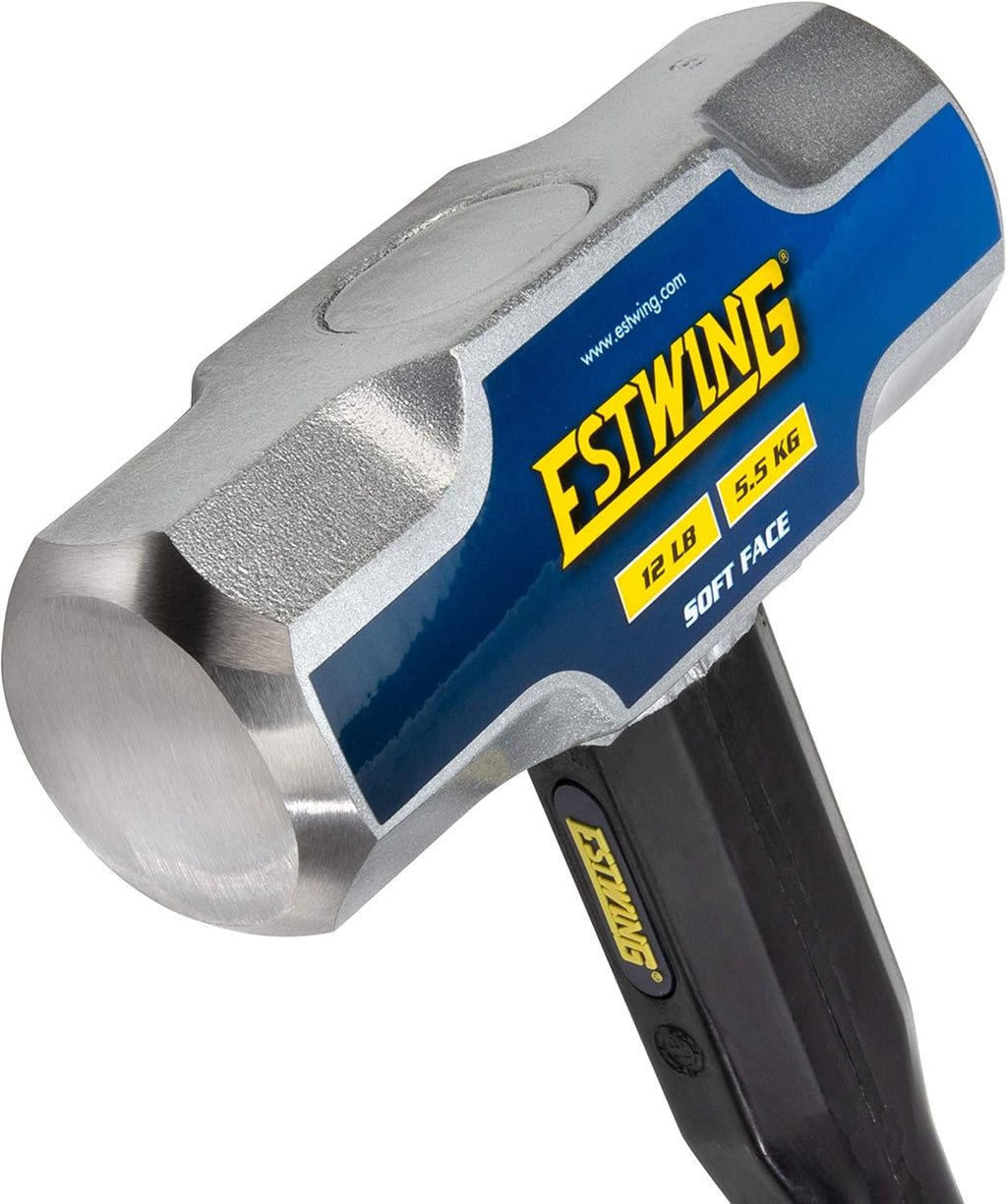 12-Pound Soft Face Sledge Hammer with Vulcanized Rubber Overlay Handle E5815
