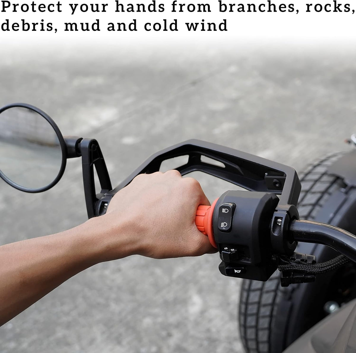 Black Aluminum Hand Guards Protector Kit (2PCS) K22037