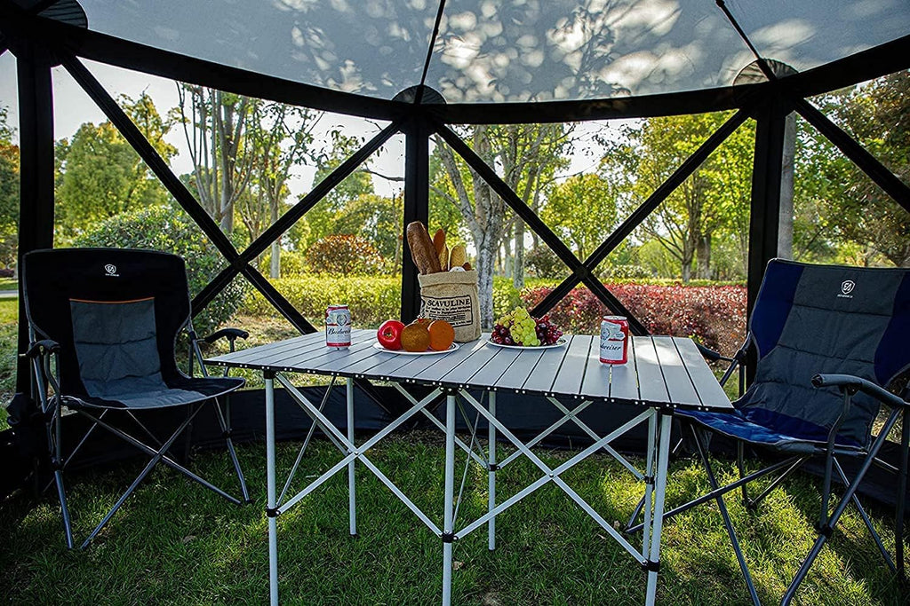 Lightweight Portable Aluminum Camping Table with Carry Bag I567