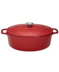 Enameled Cast Iron 6 qt. Oval Dutch Oven - Red L852