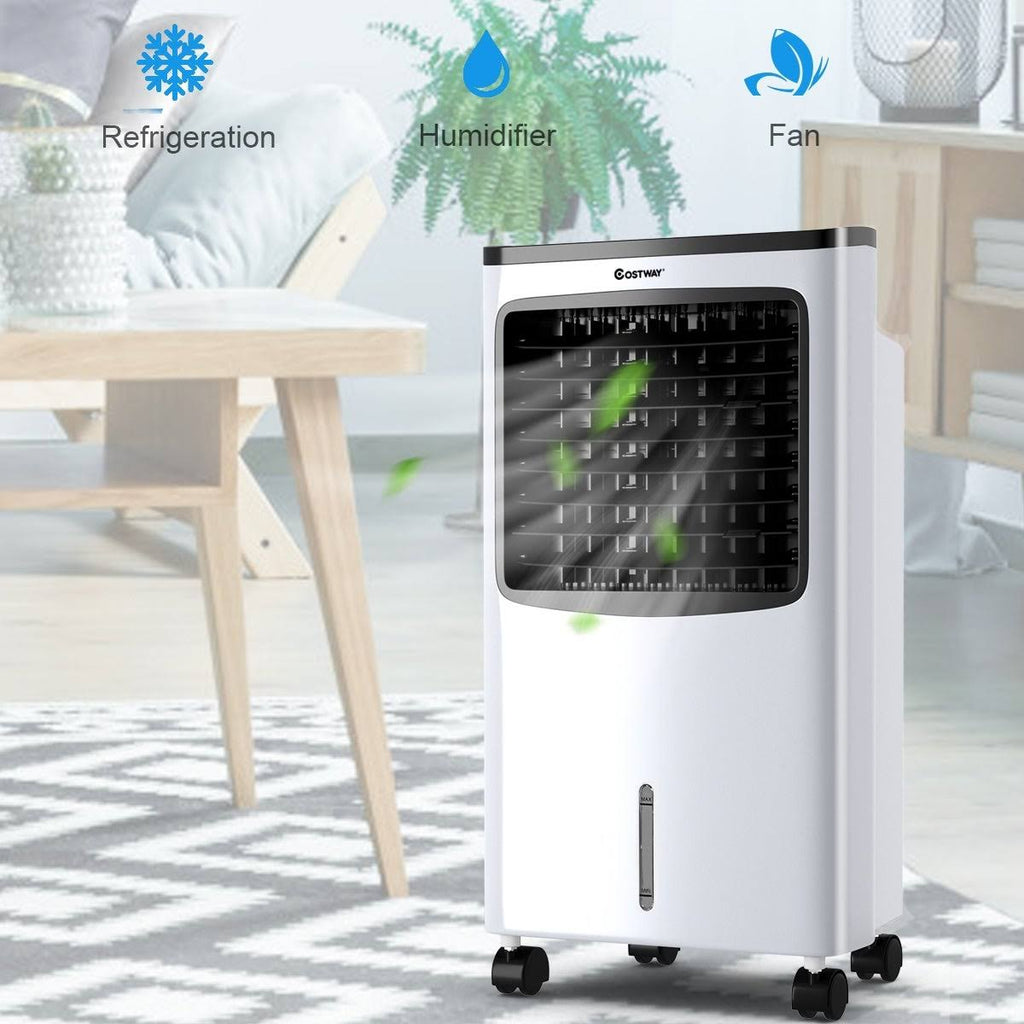 Black Portable Cooler Fan with Remote Control K97199