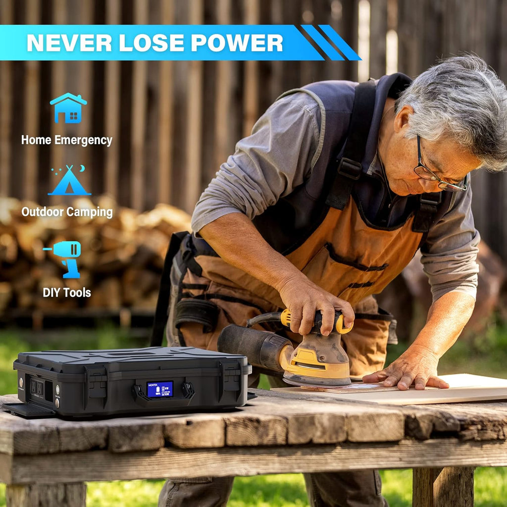 Portable Power Station 1000W 1010Wh with 80W Solar Panel K21118