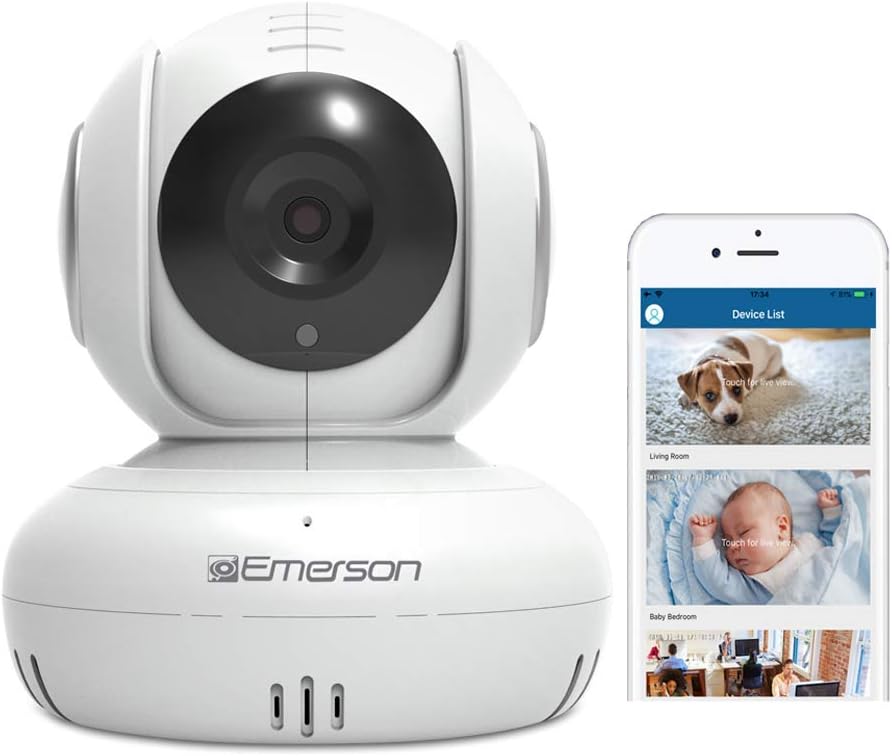 WiFi Baby Monitor Pet Camera 1080P White F290696
