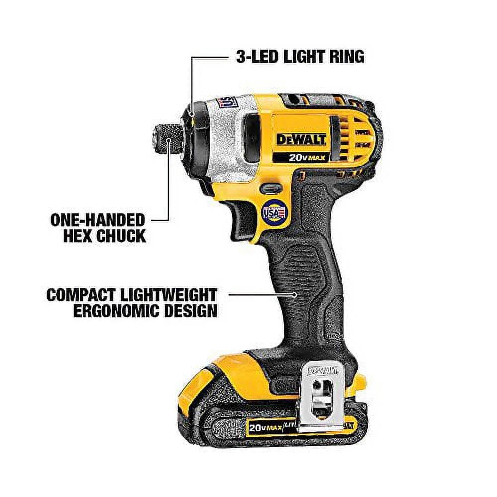 20V MAX Cordless Drill Driver Impact Driver Combo Kit 1.3 Ah Lithium Ion A398521