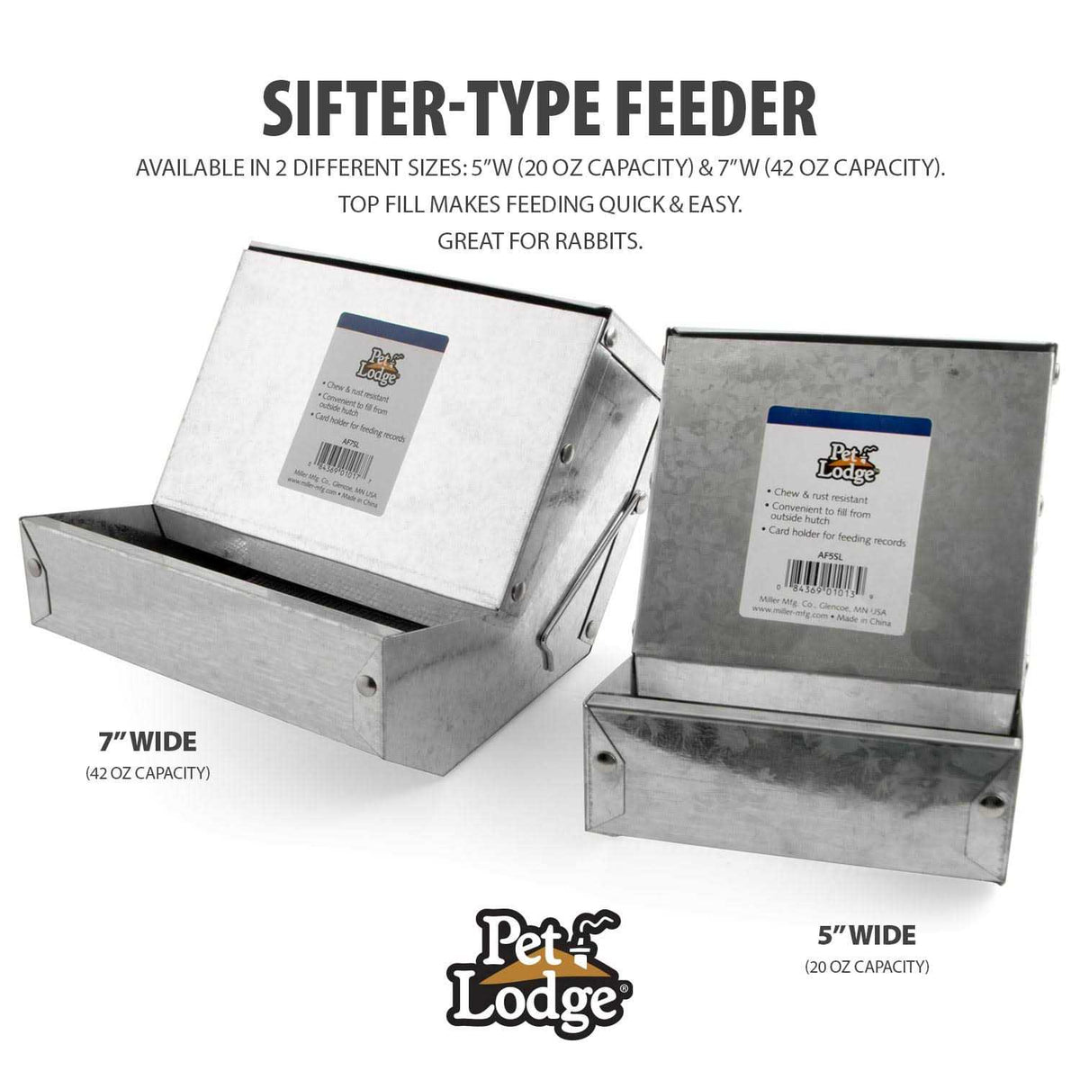 Feeder with Sifter Bottom & Lid B3583