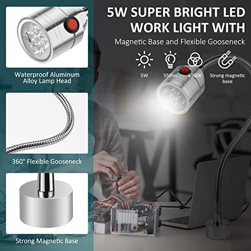 Magnetic LED Work Light with Flexible Gooseneck Q9426