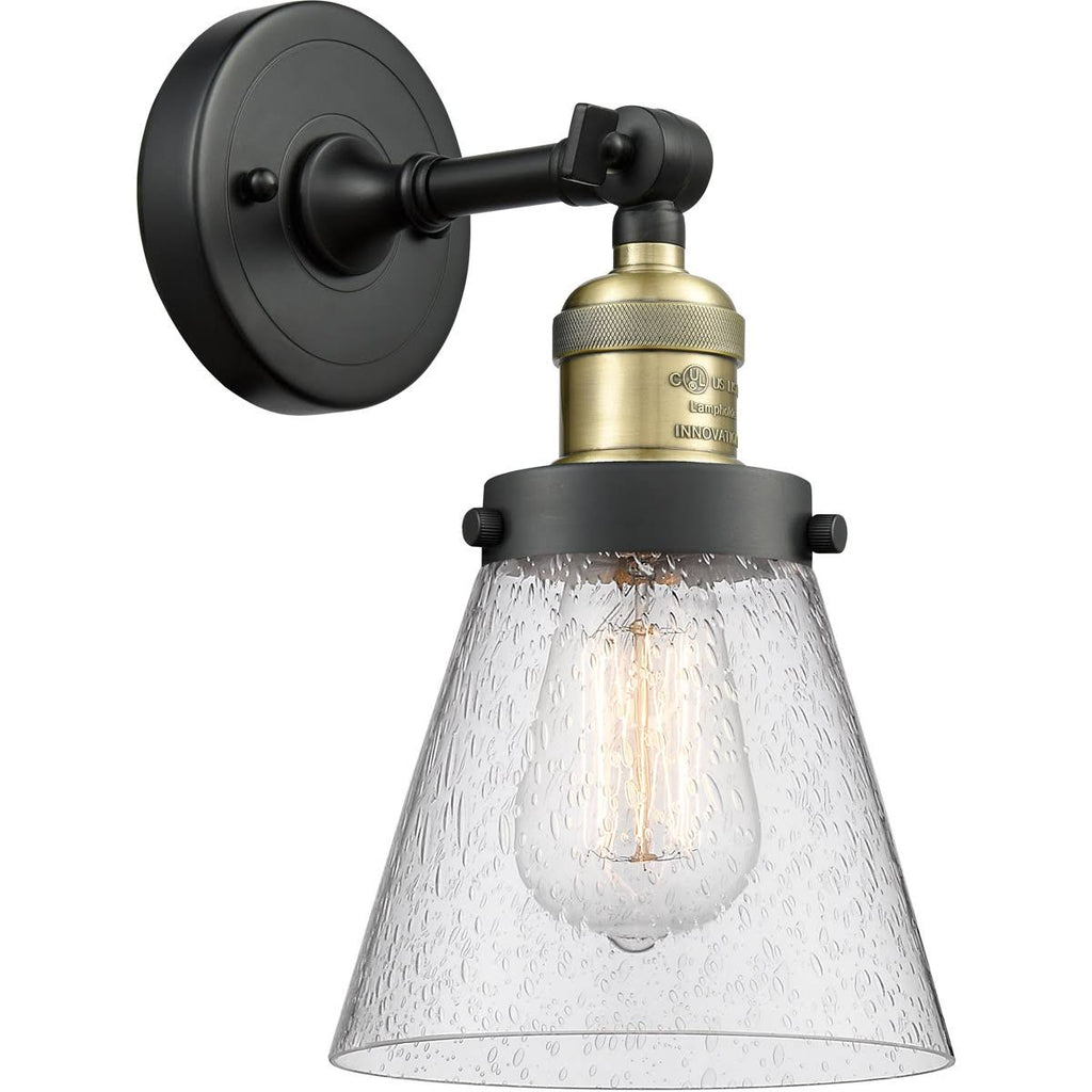 Small Cone 1 Light Sconce LED (Antique Brass) F99749