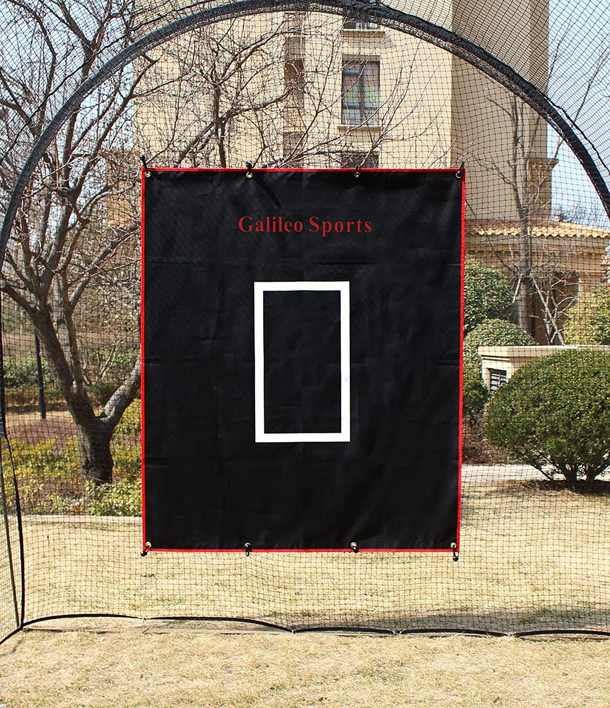 Baseball Backstop with Strike Zone, Rubber Vinyl Backstop, Pack of 2 N538955