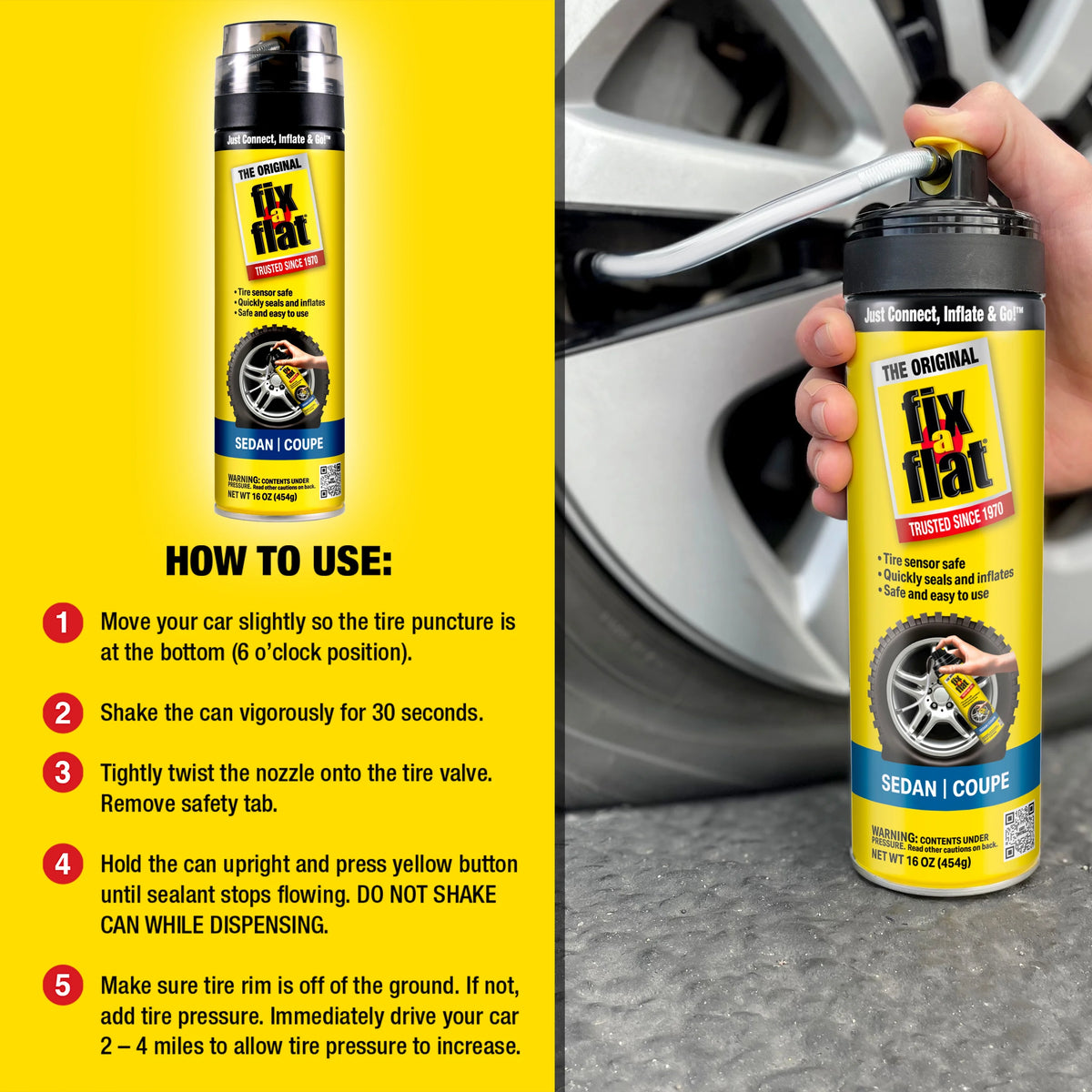 16 oz Aerosol Tire Repair and Inflator Q77167