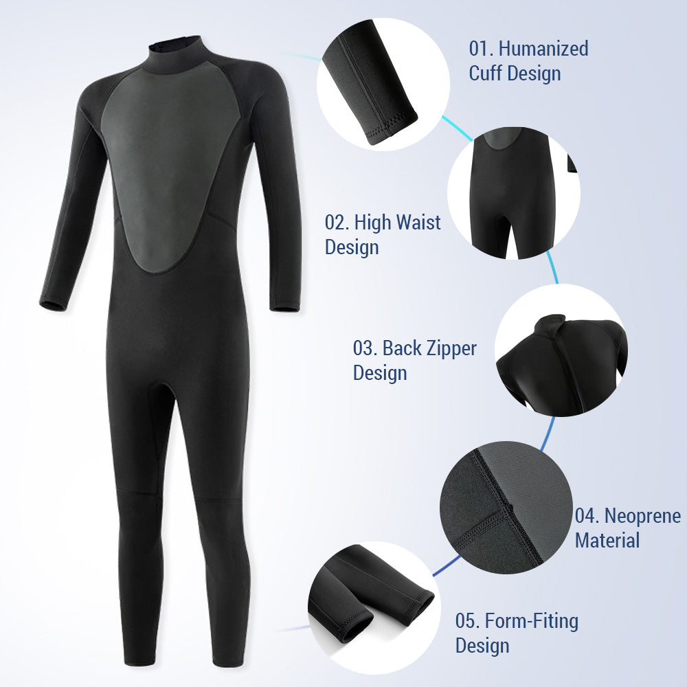 Long Sleeve Thermal Rash Guard Wetsuit T453505