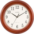 12.5 Inch Cherry Wood Atomic Analog Clock Z992767